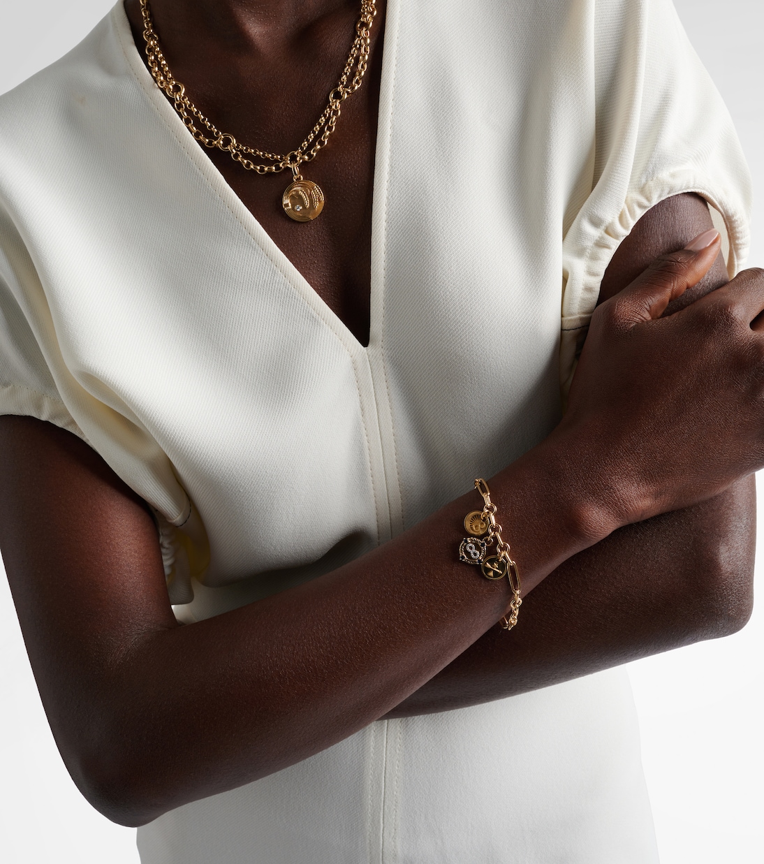 Bracciale Infinite Gratitude in oro 18kt con diamanti e zaffiri | FoundRae