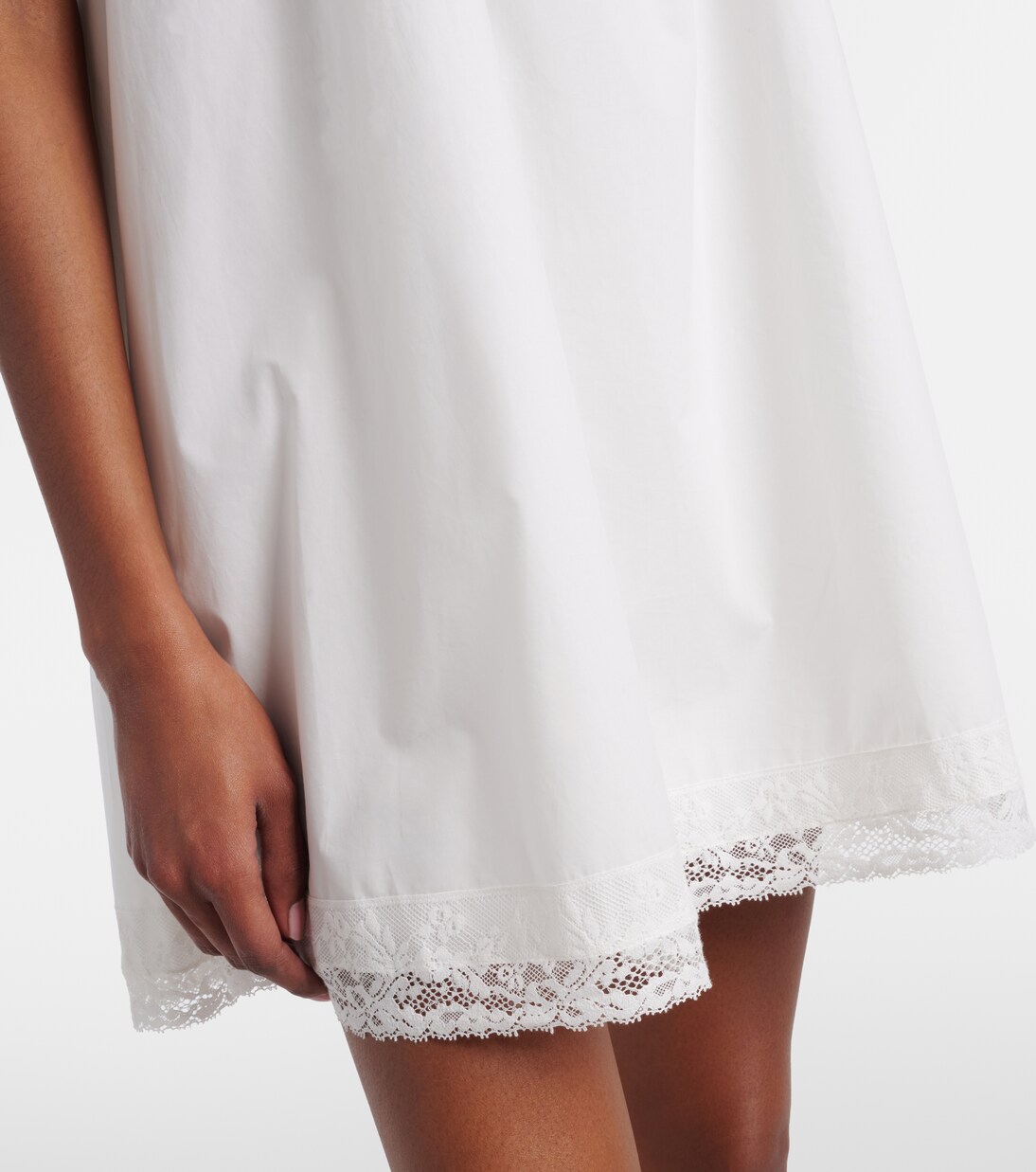 Vestido corto Galle de algodón con encaje | Faithfull