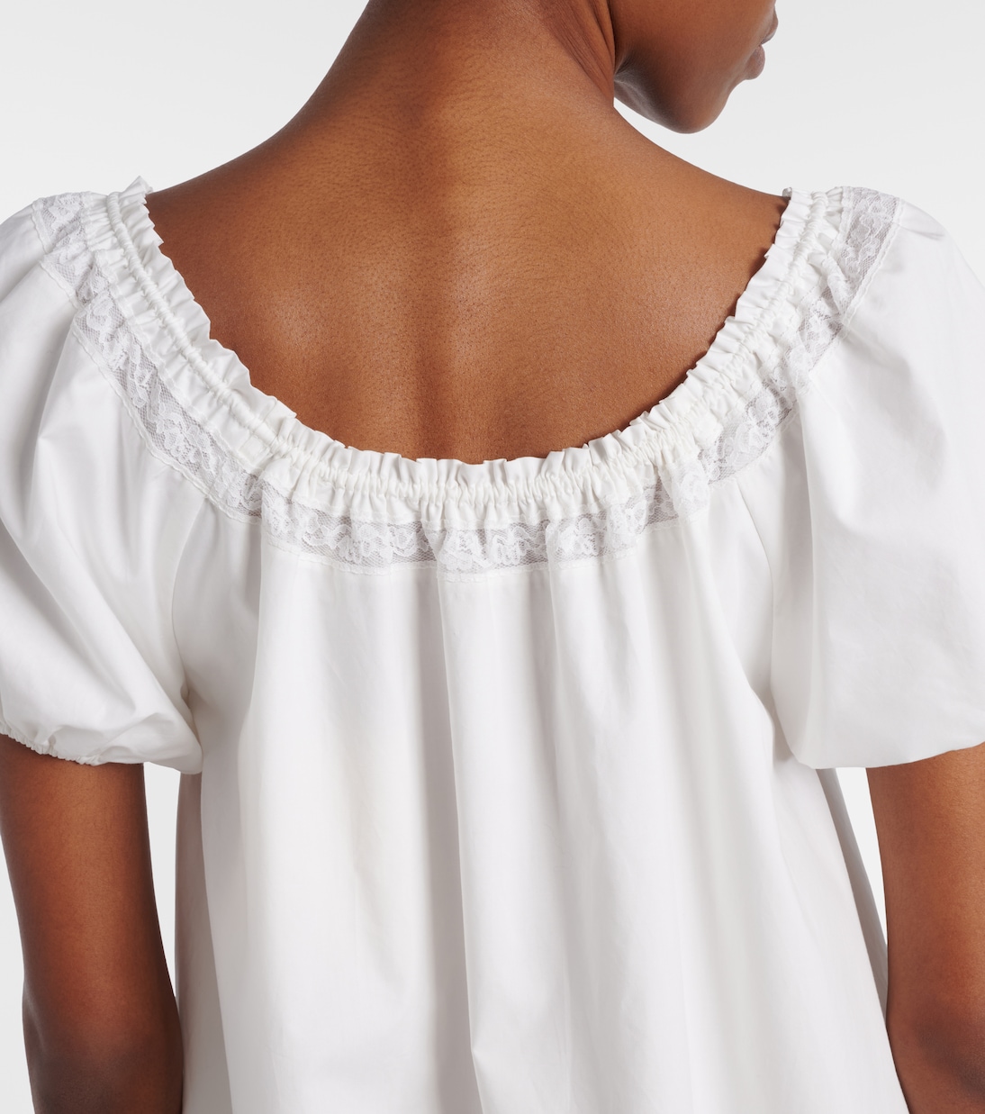 Vestido corto Galle de algodón con encaje | Faithfull