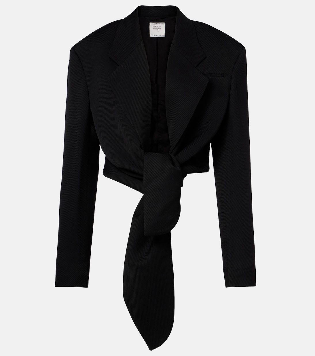 Petunia striped cropped jacket | Calvin Klein Collection