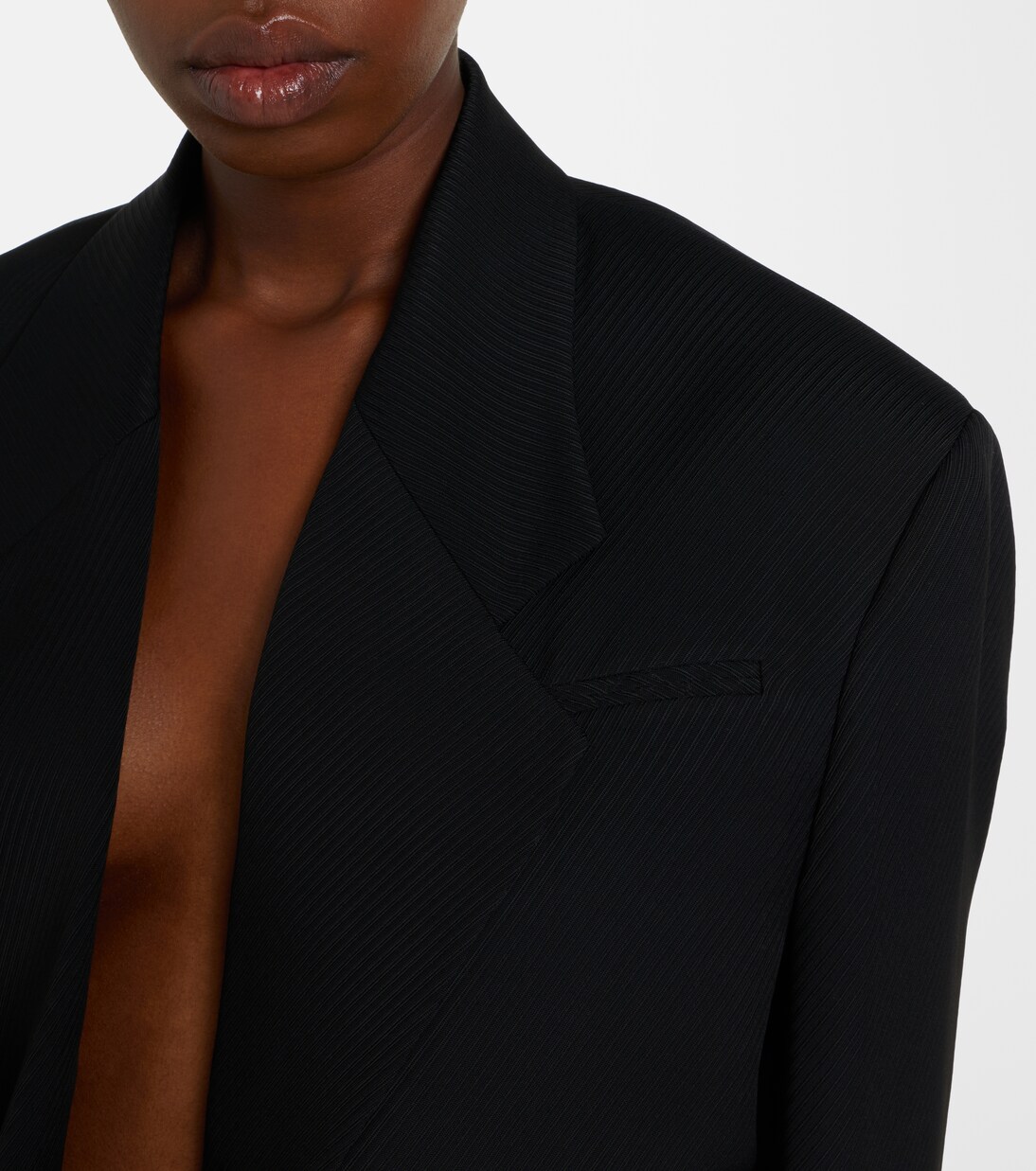 Petunia striped cropped jacket | Calvin Klein Collection
