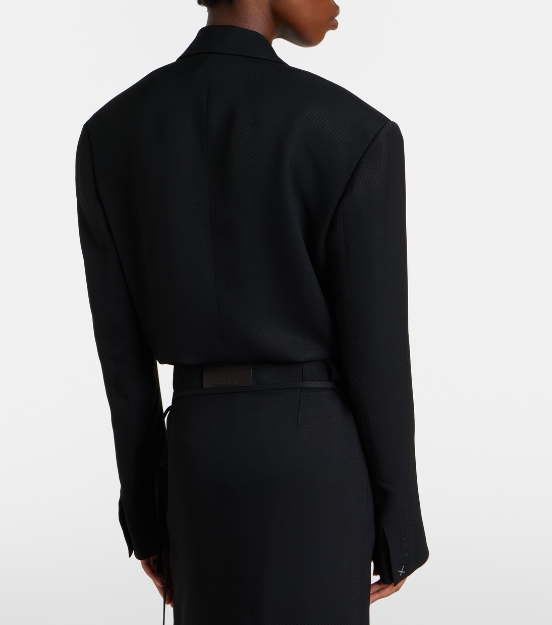 Petunia striped cropped jacket | Calvin Klein Collection