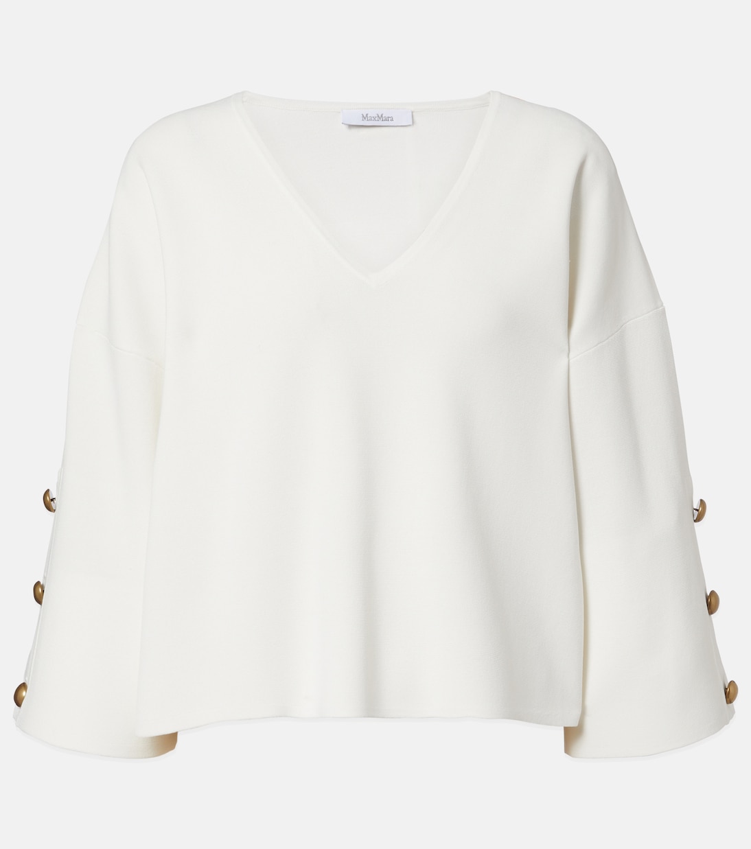 Embellished crêpe top | Max Mara