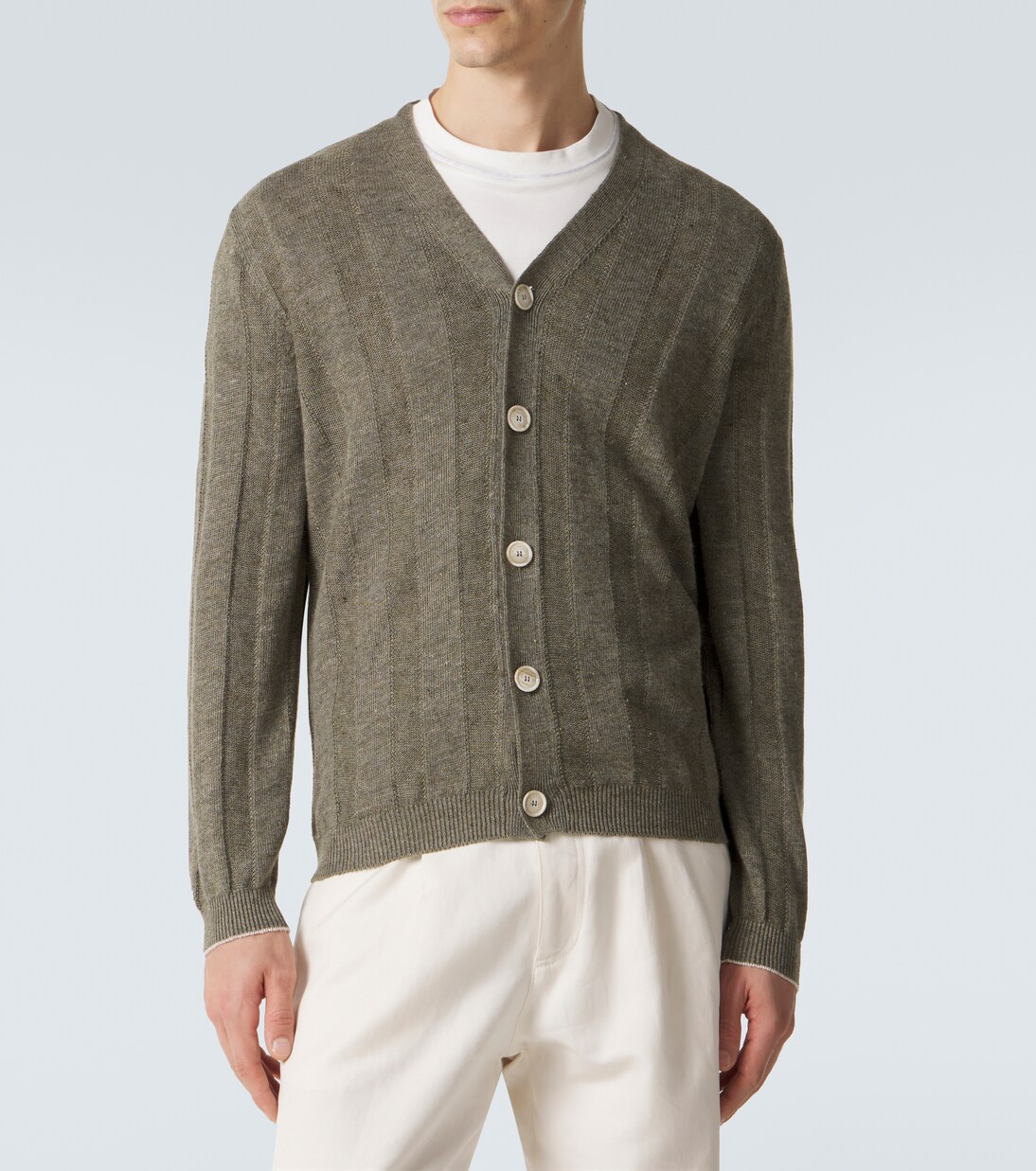 Linen and cotton cardigan | Brunello Cucinelli