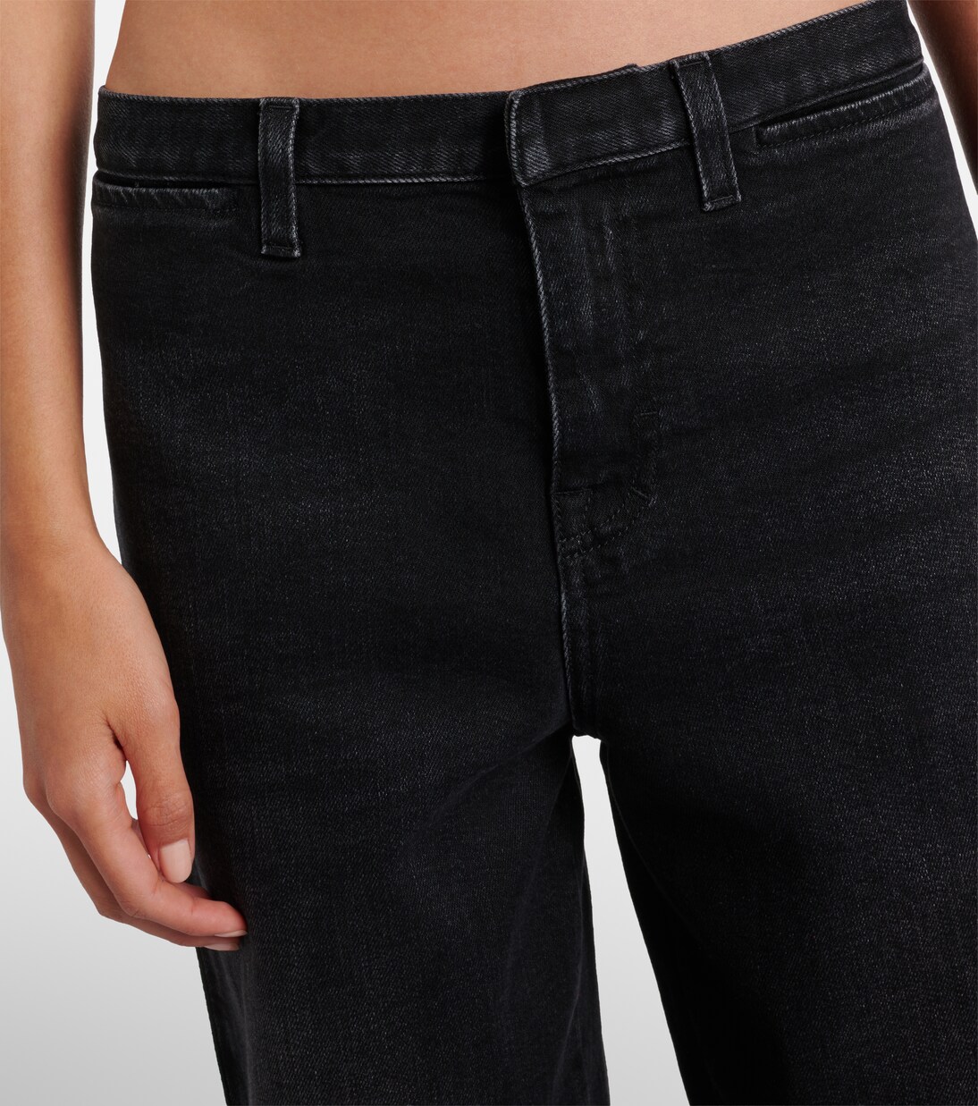 Web Stripe straight jeans | Gucci
