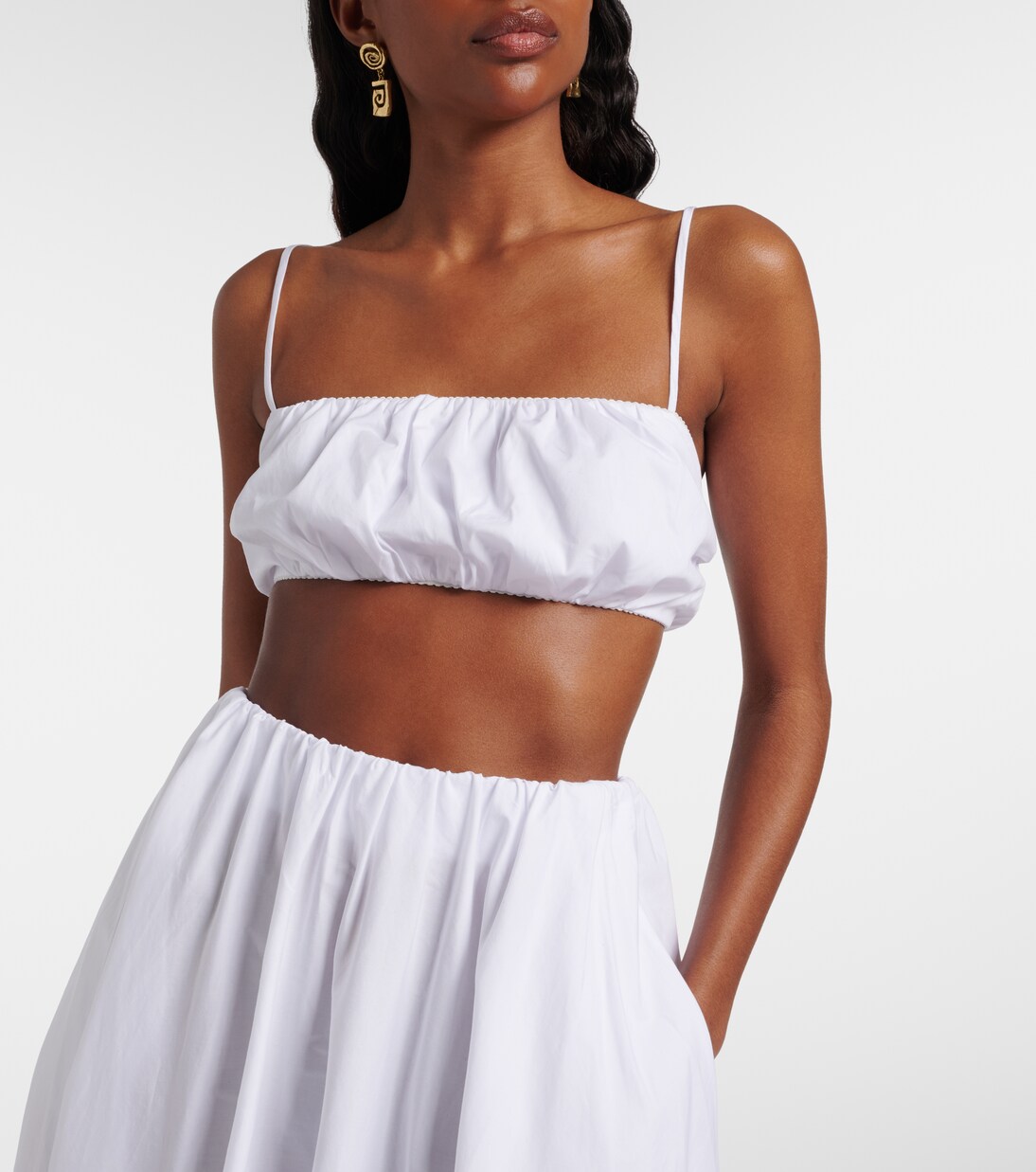 Fiore cotton crop top | Staud
