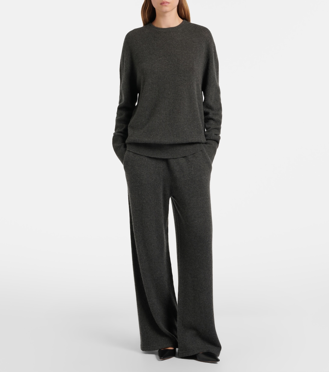 Orpin cashmere wide-leg pants | The Row