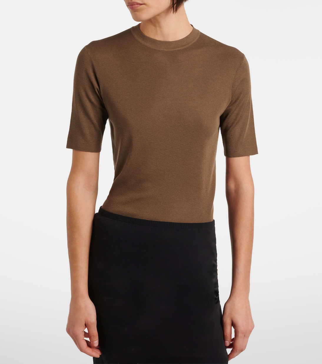 Ozzi silk-blend T-shirt | The Row