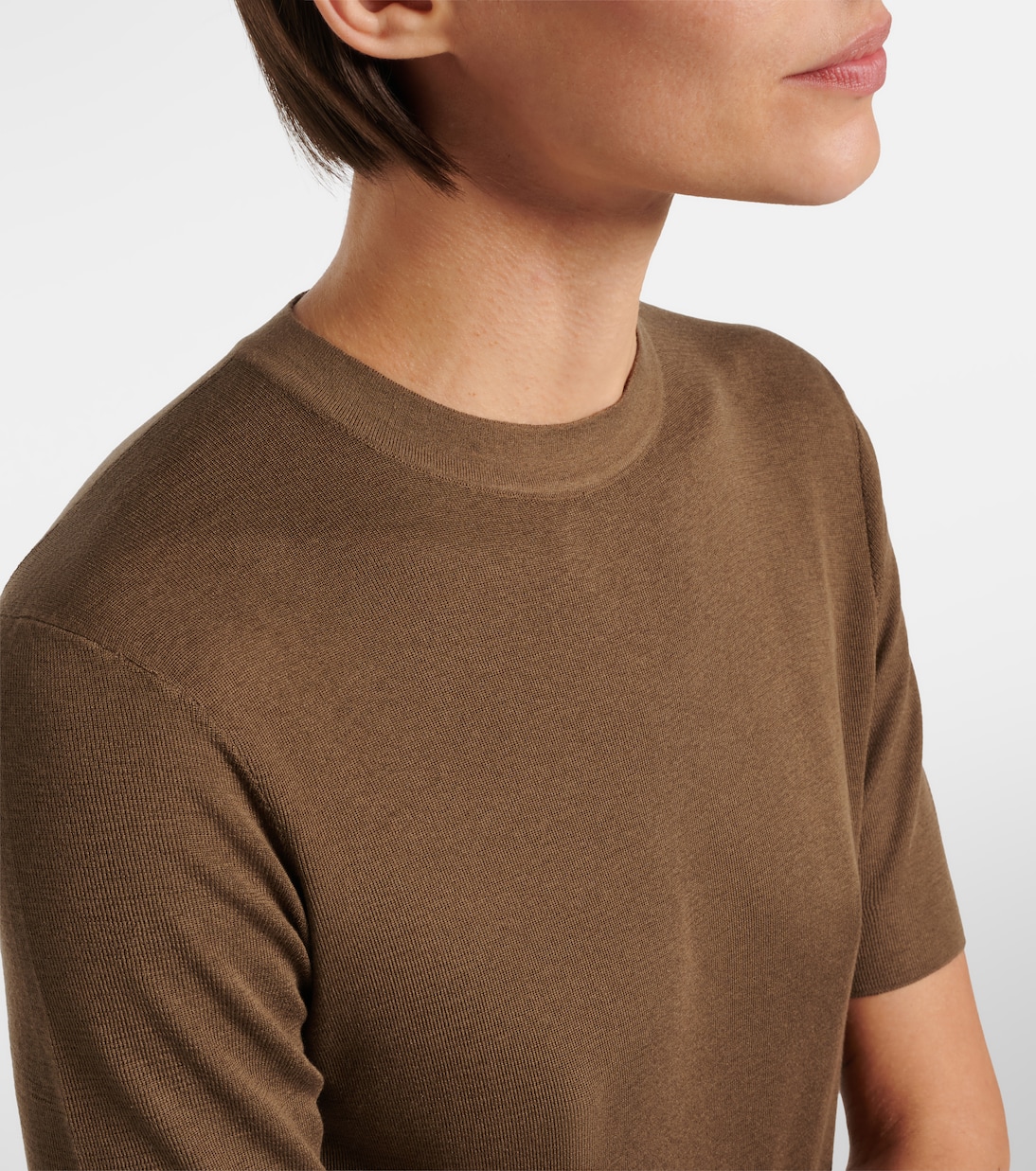 Ozzi silk-blend T-shirt | The Row