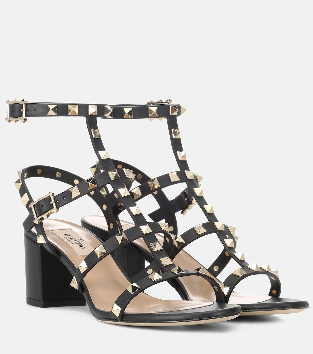 Sandalen Rockstud 65 aus Leder | Valentino Garavani