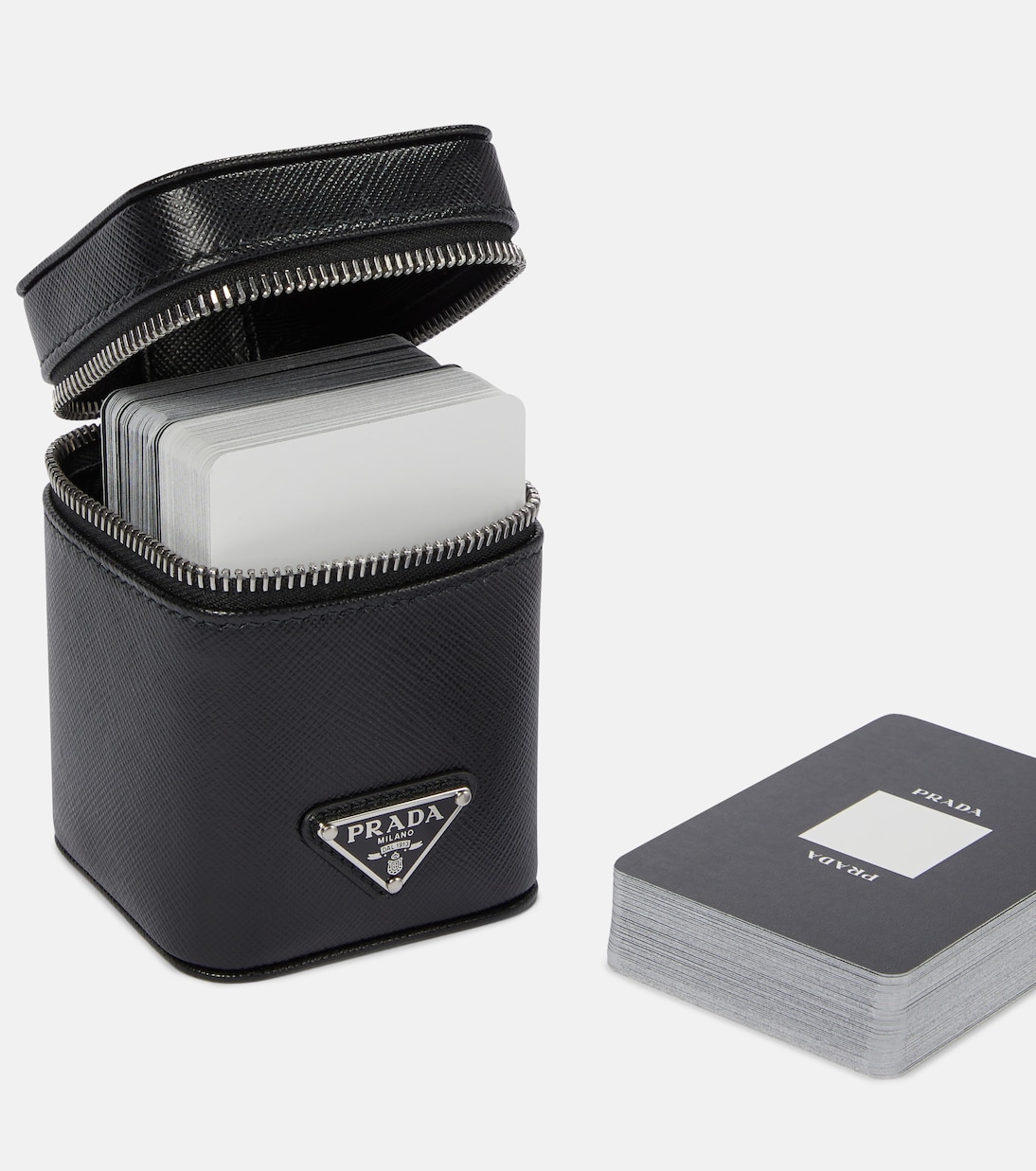 Saffiano leather playing card deck and case | Prada