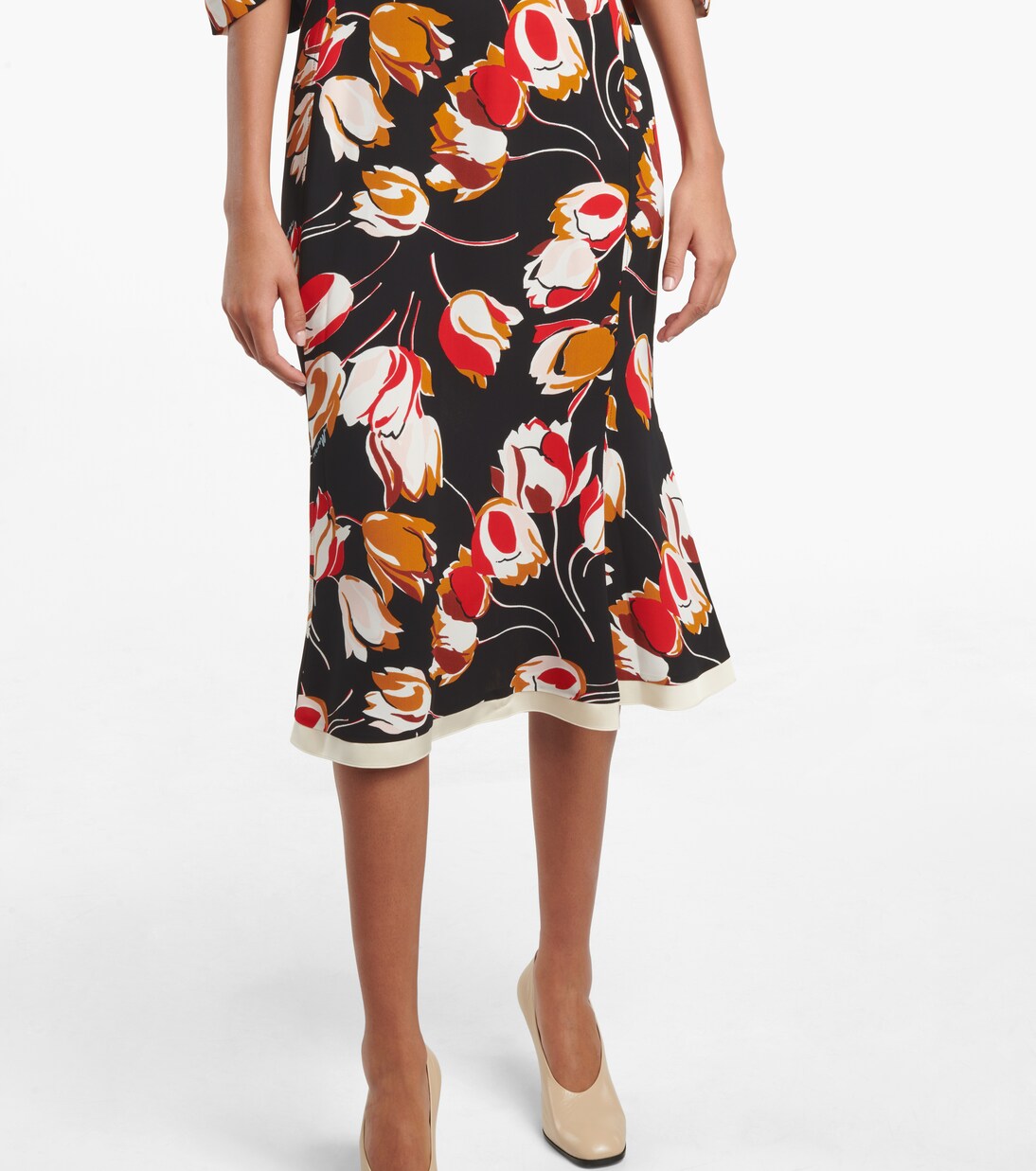 Robe midi à fleurs | Marni