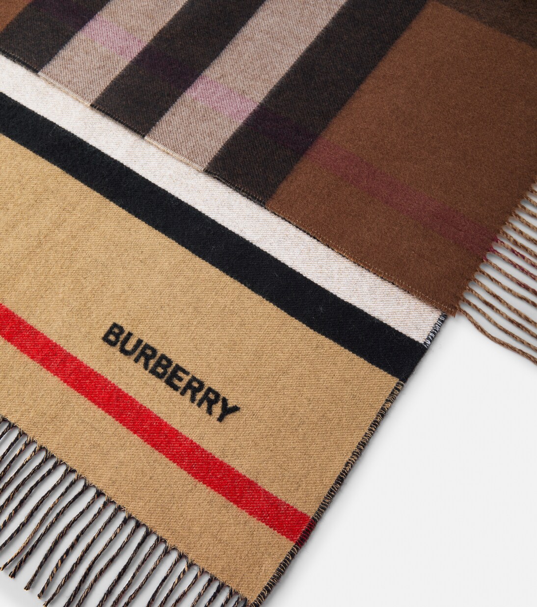 Manta Icon Stripe en mezcla de cachemir | Burberry