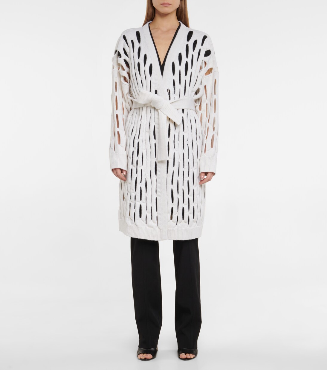 Open-knit virgin wool cardigan | Alaïa