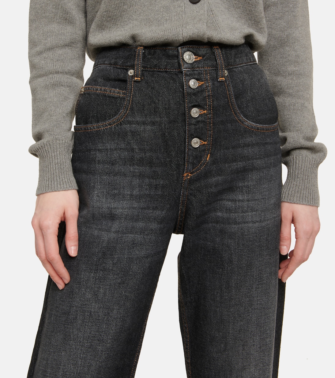 High-Rise Straight Jeans Belden | Marant Etoile