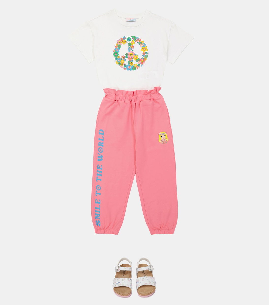 Bow-embellished leather sneakers | Monnalisa