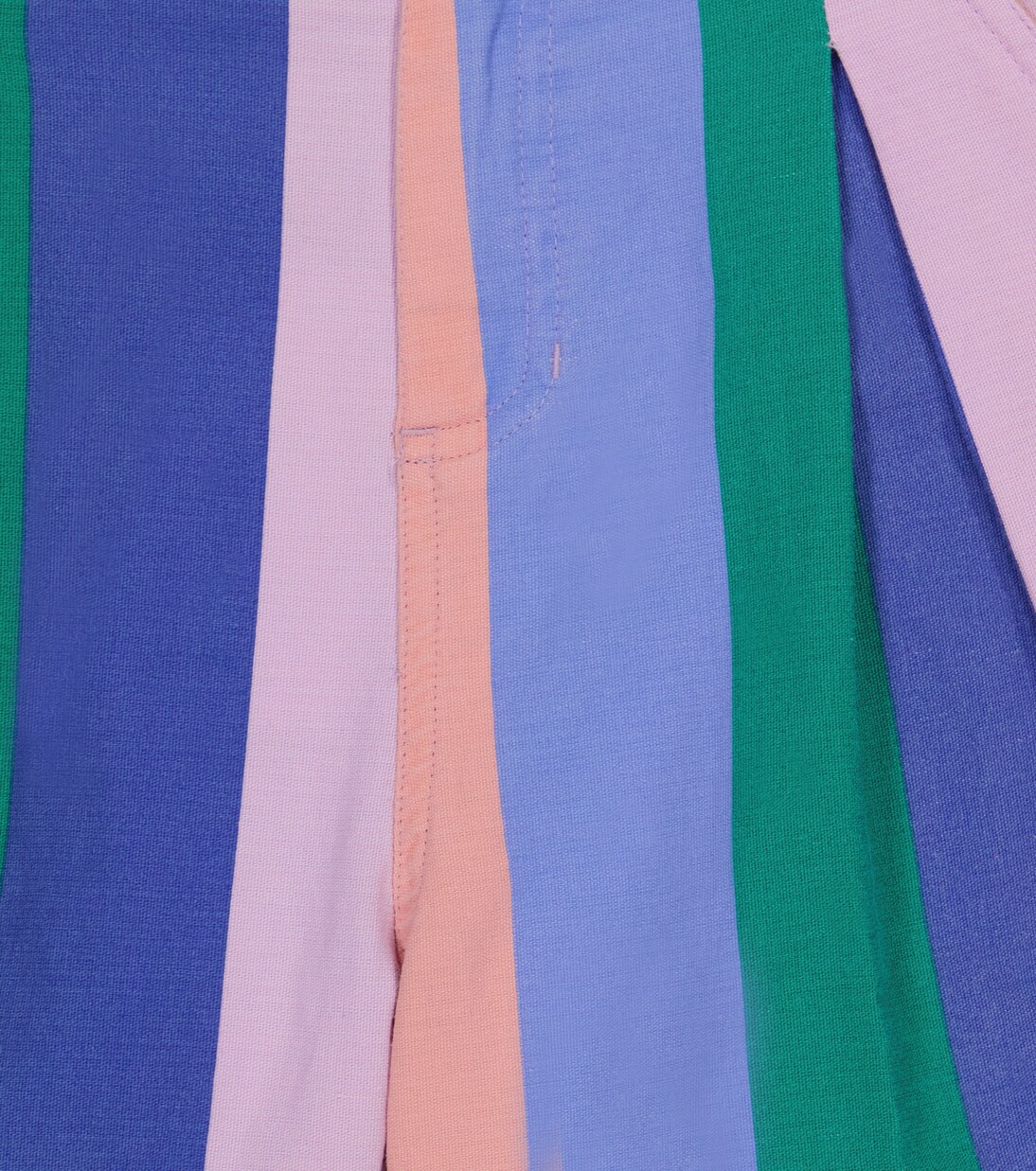 Monkey striped cotton and linen shorts | The Animals Observatory