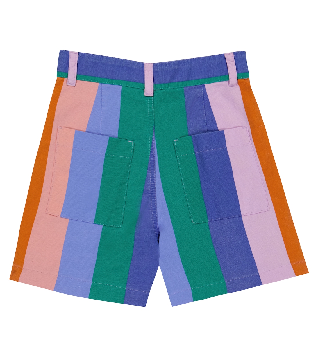 Monkey striped cotton and linen shorts | The Animals Observatory