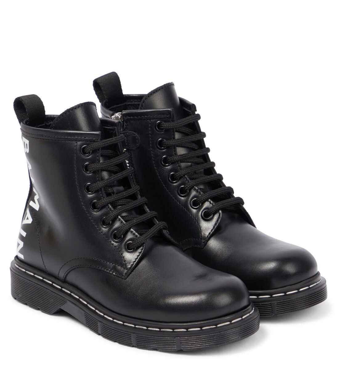 Stiefel aus Leder | Balmain Kids