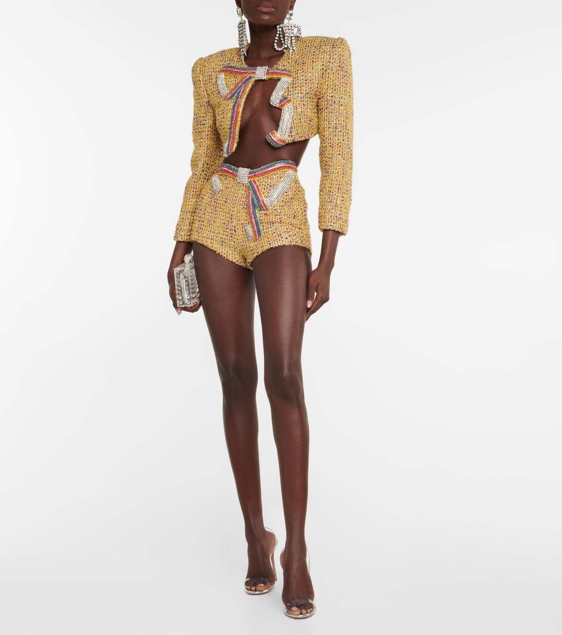 Verzierte Shorts aus Tweed | Area