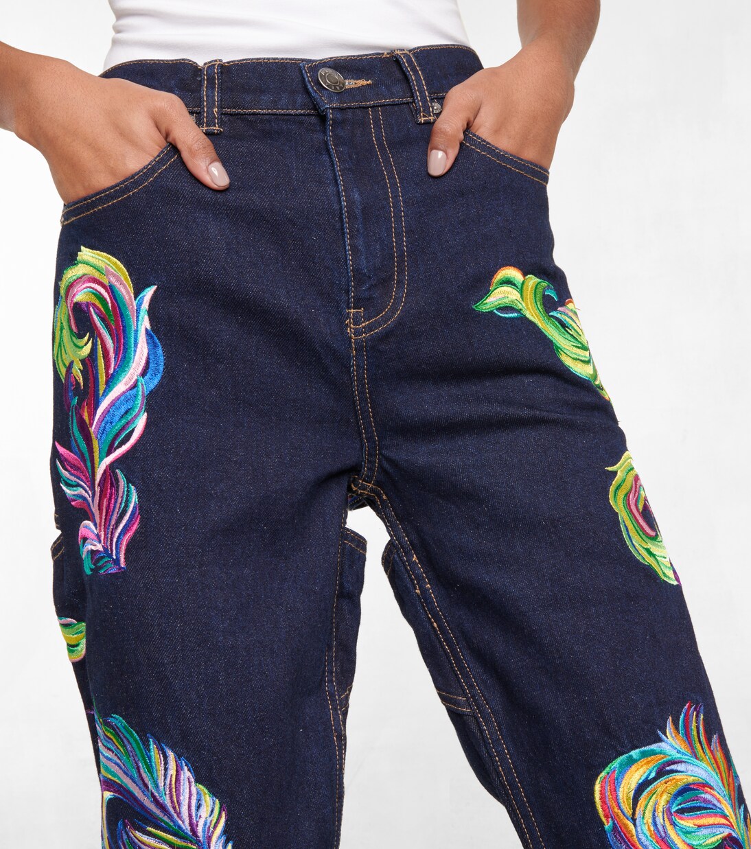 High-Rise Straight Jeans | Area