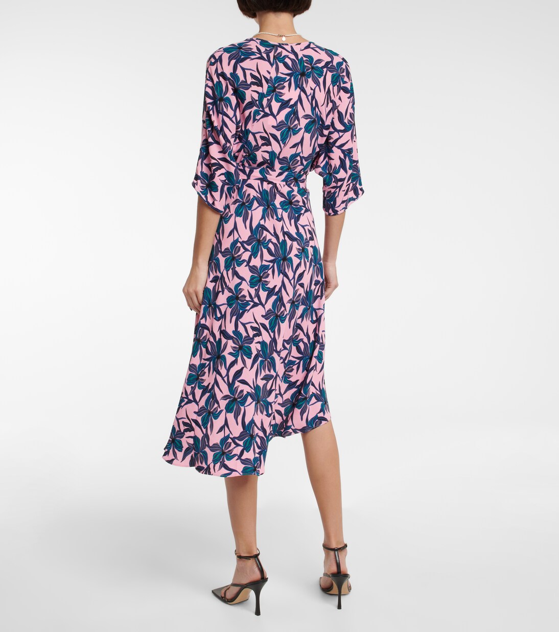 Robe midi à fleurs | Diane von Furstenberg