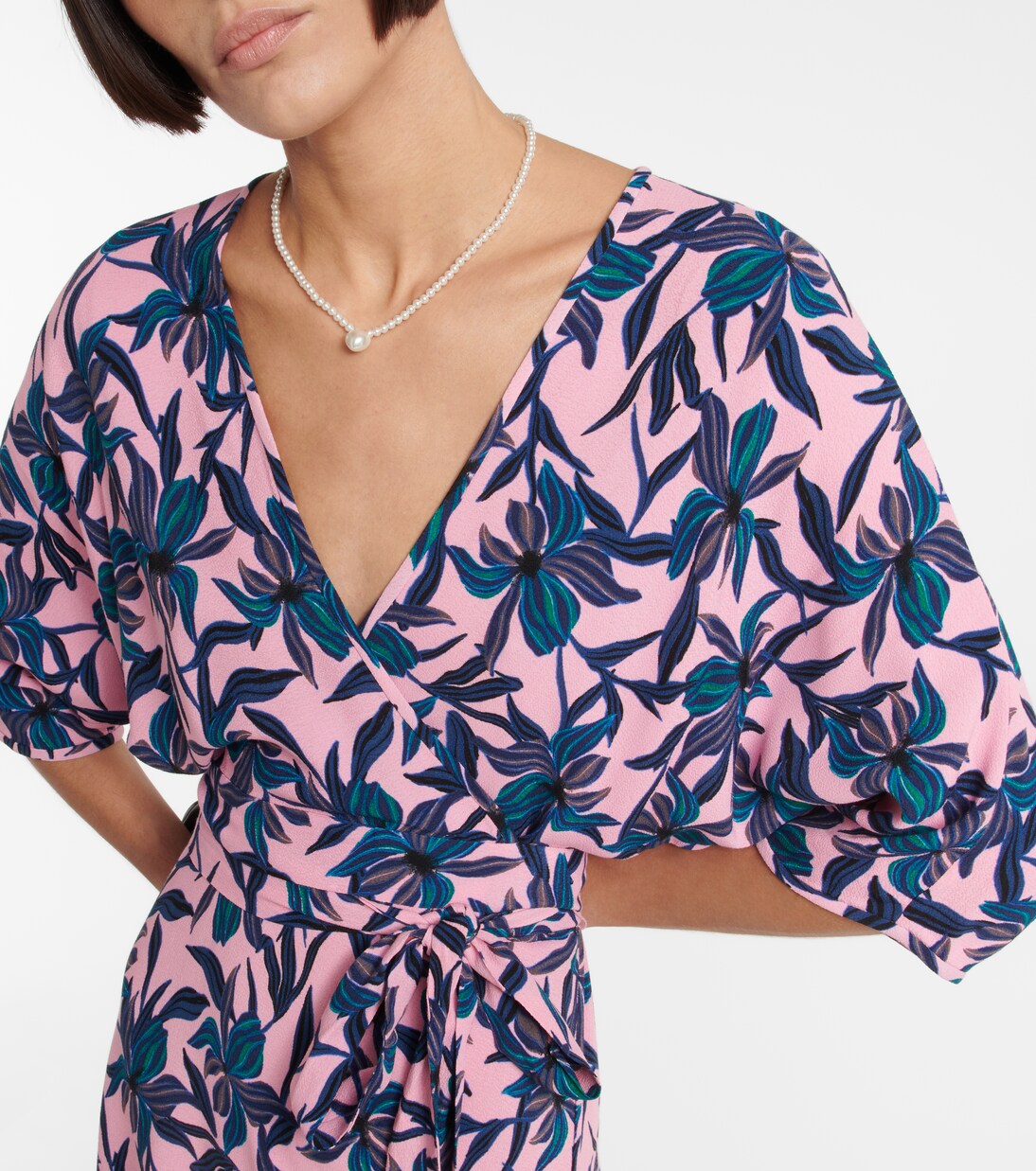 Robe midi à fleurs | Diane von Furstenberg