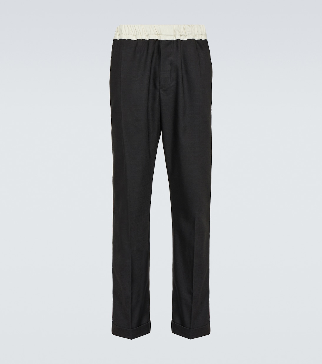 Silk-trimmed wool pants | Wales Bonner