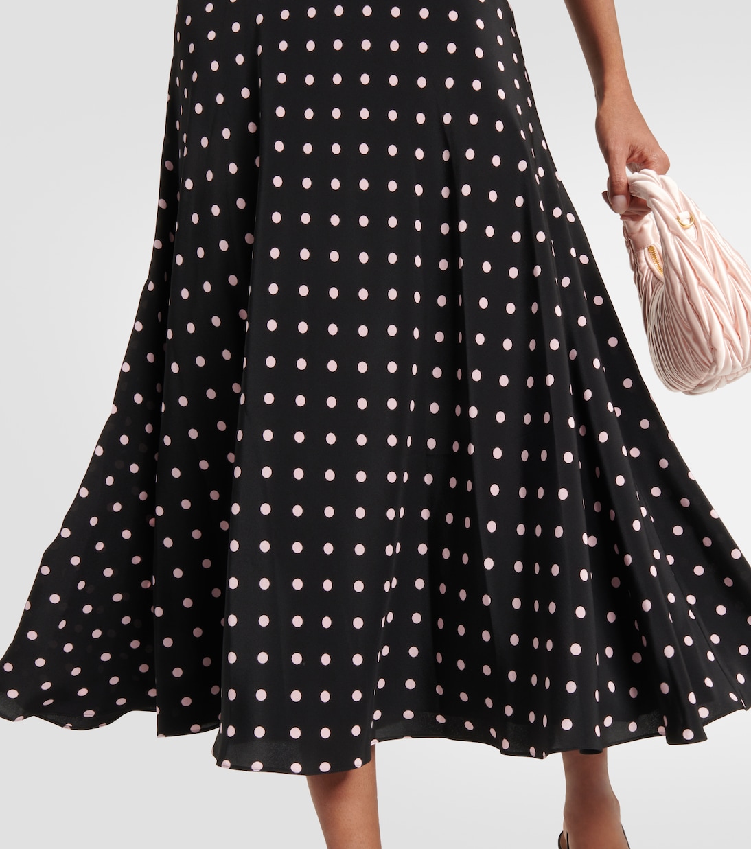 Polka-dot silk midi dress | Alessandra Rich