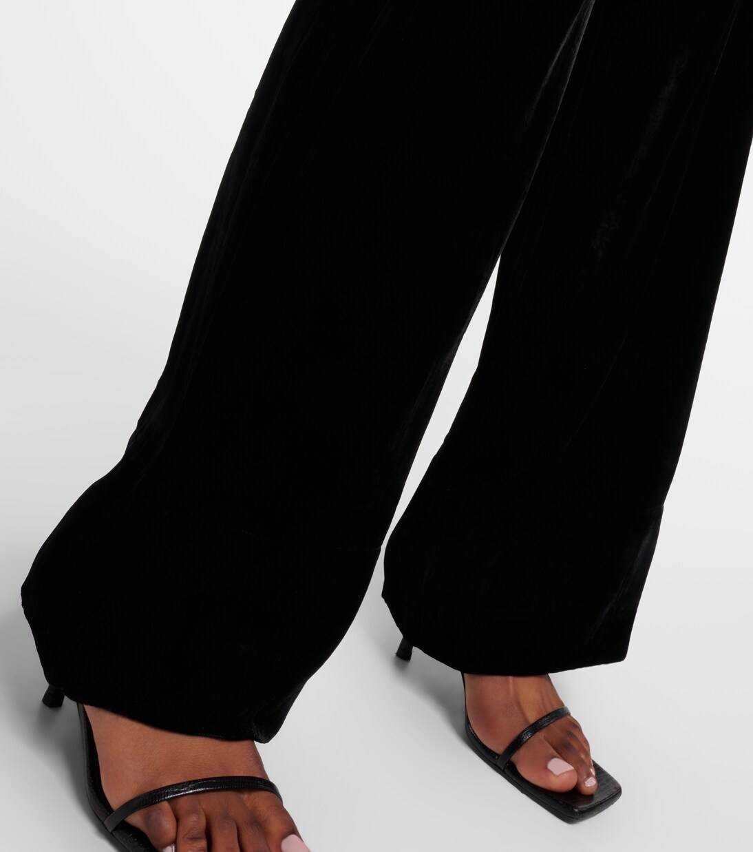 Pantalon ample à taille haute en velours | Toteme