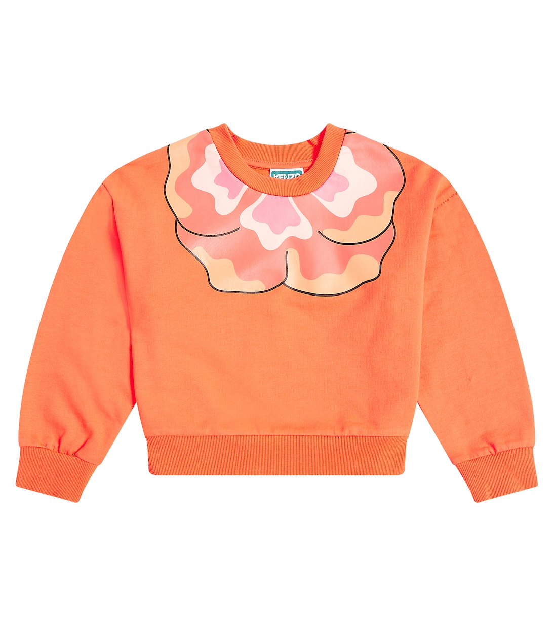Printed cotton-blend jersey sweatshirt | Kenzo Kids