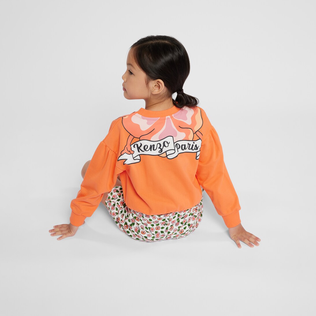 Printed cotton-blend jersey sweatshirt | Kenzo Kids
