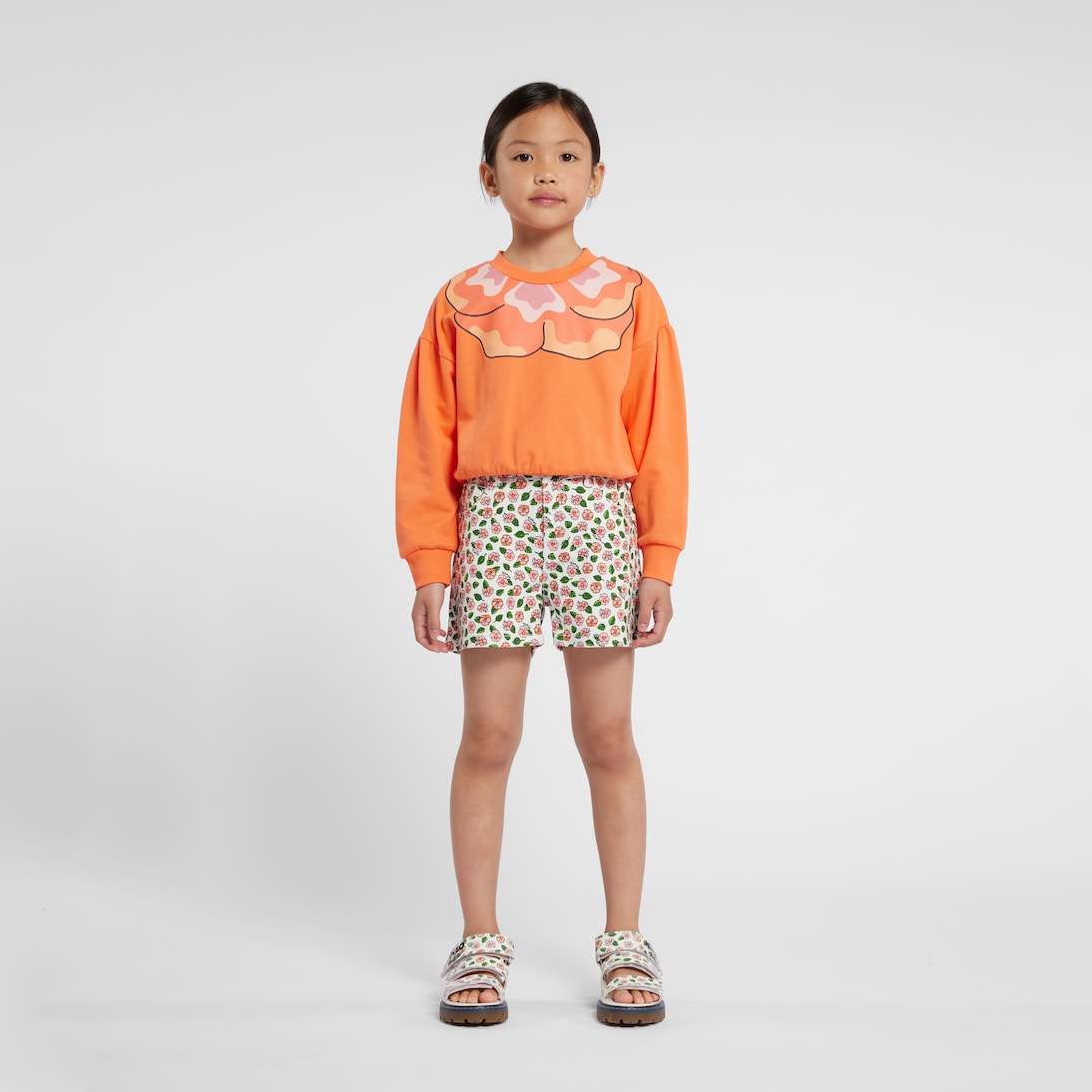 Printed cotton-blend jersey sweatshirt | Kenzo Kids