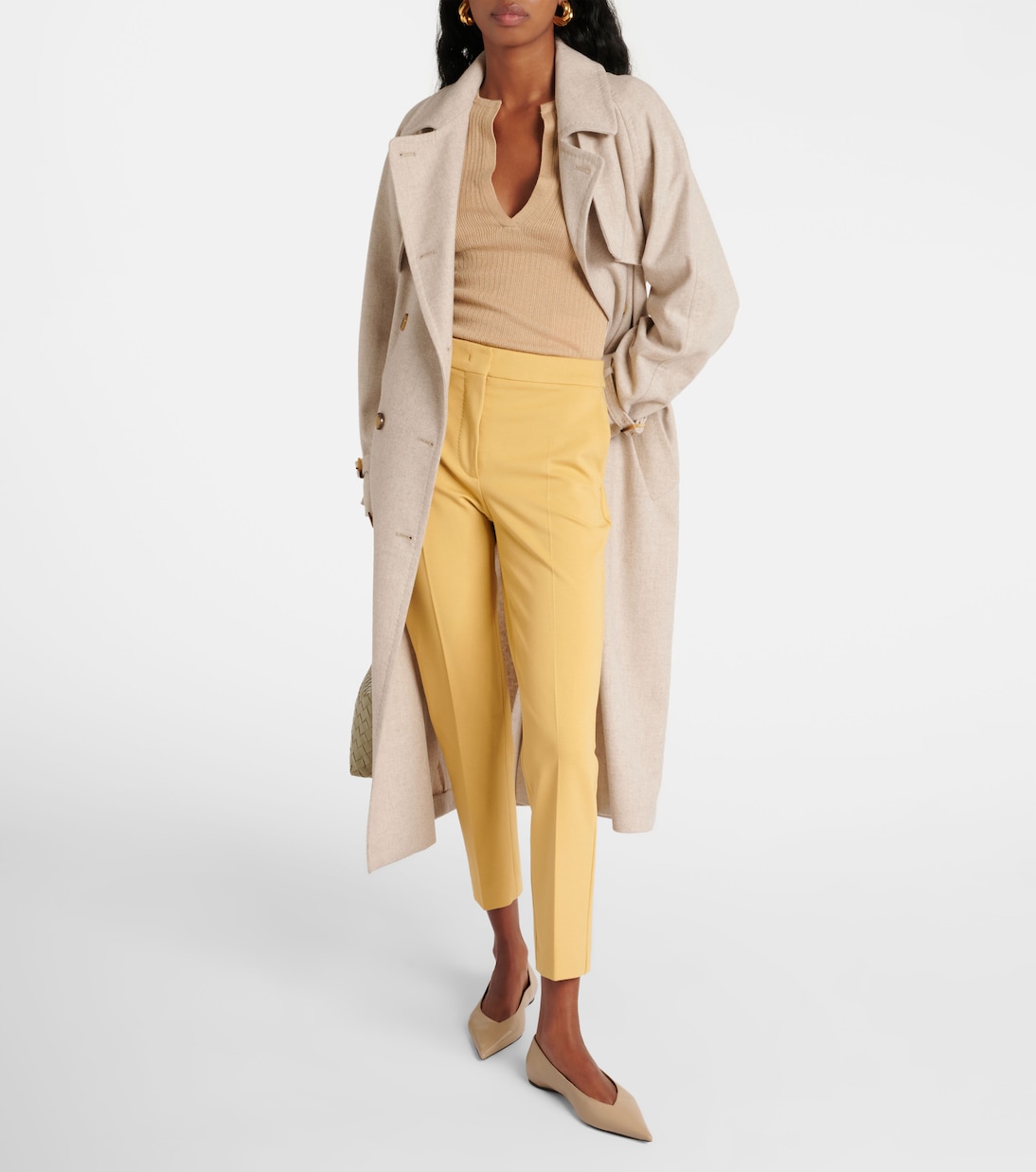 Schmale Cropped-Hose Pegno aus Jersey | Max Mara