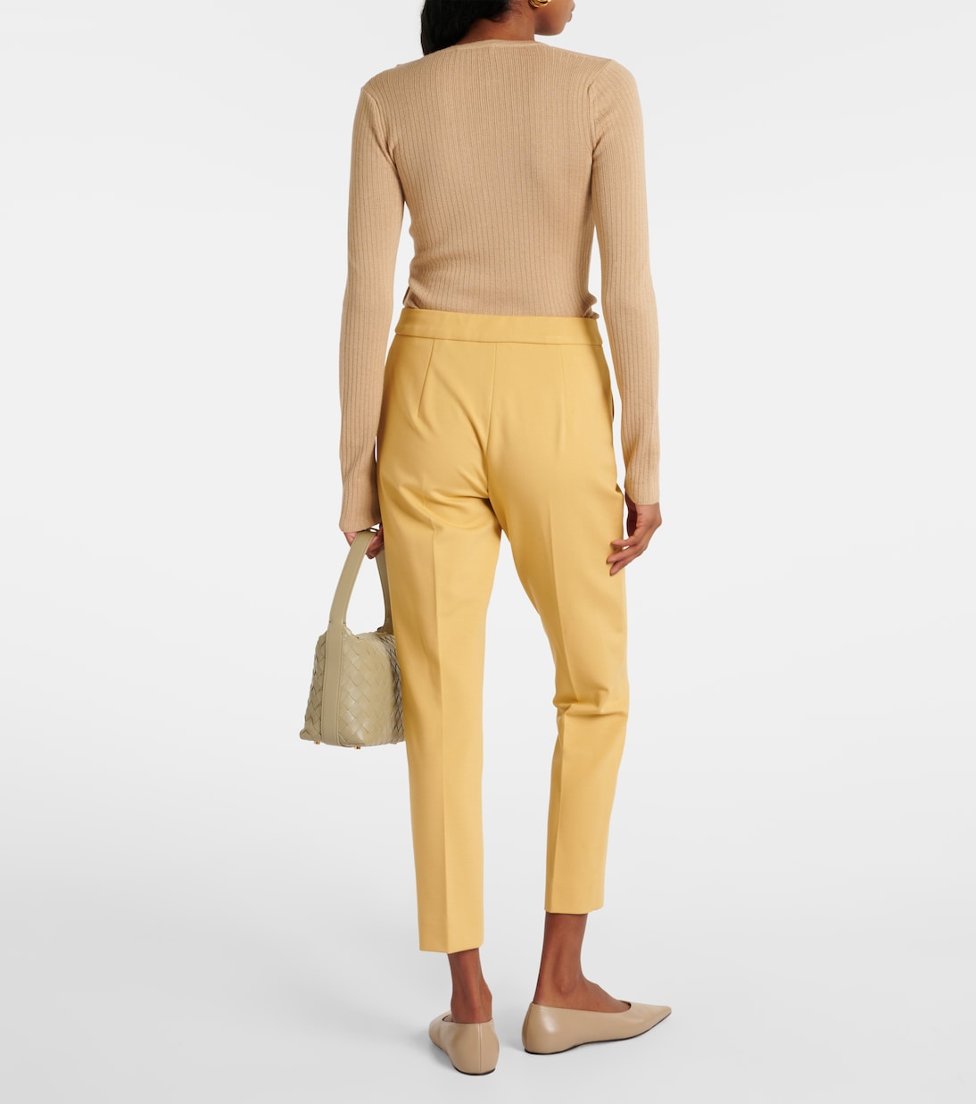 Schmale Cropped-Hose Pegno aus Jersey | Max Mara