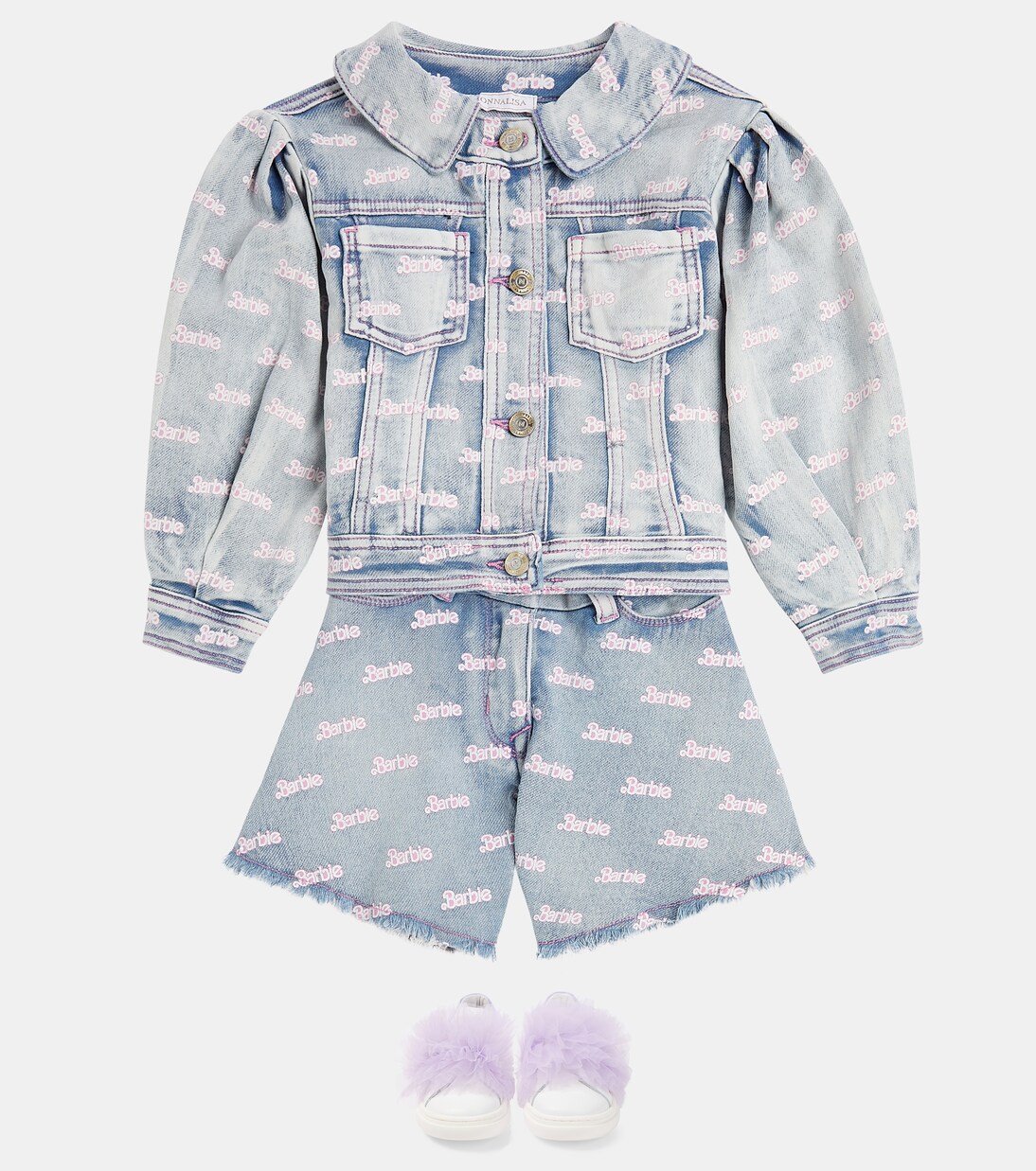 x Barbie® denim jacket | Monnalisa