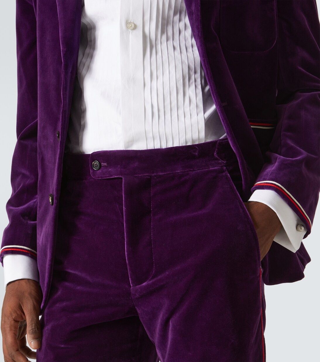 Showcase cotton velvet suit pants | Bode