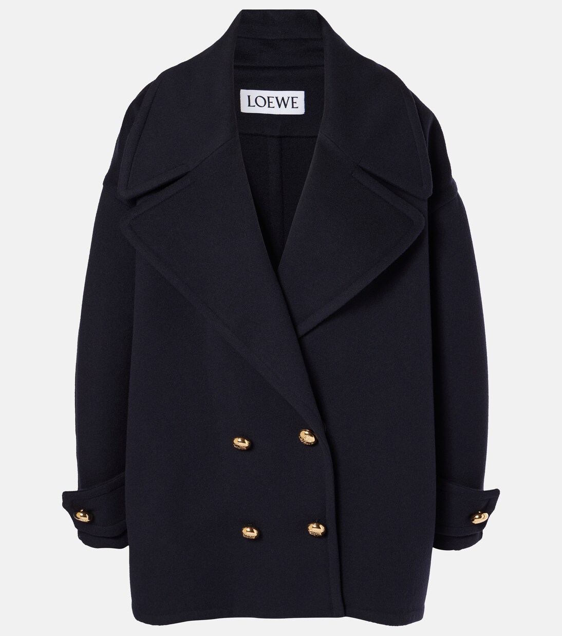 Pebble wool peacoat | Loewe