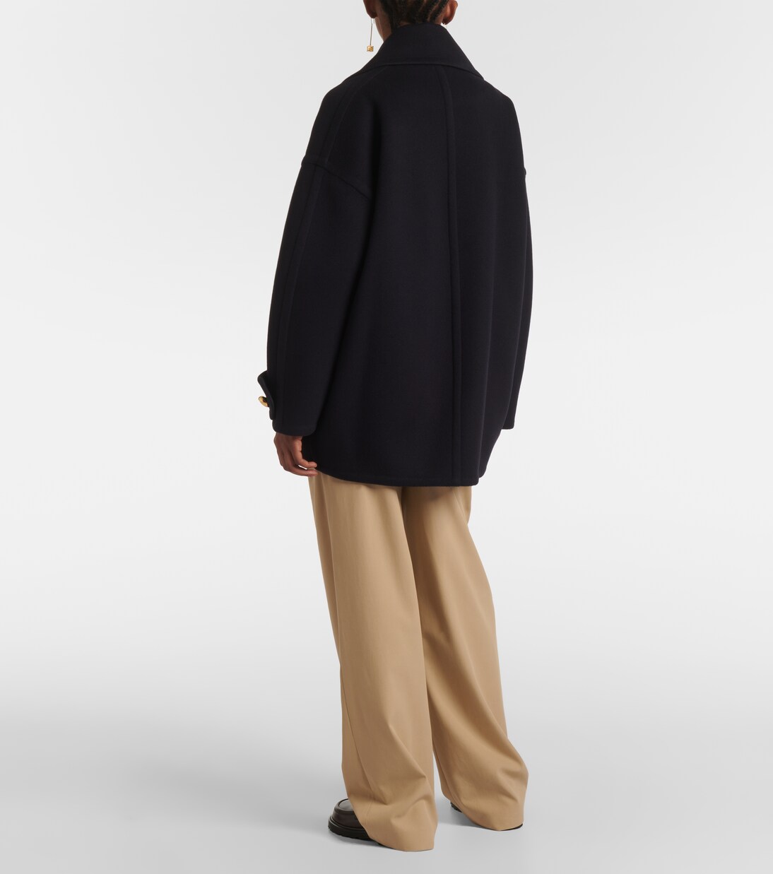 Pebble wool peacoat | Loewe