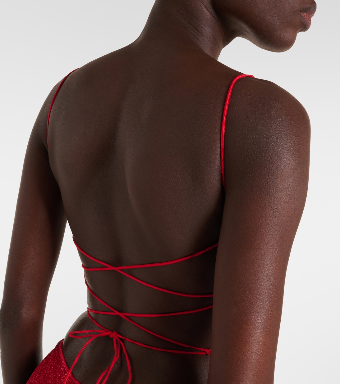 Lumière Square lamé swimsuit | Oséree