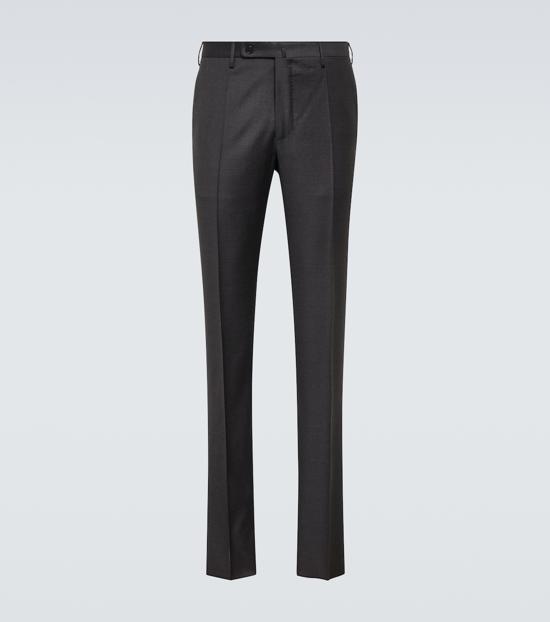 Virgin wool tapered pants | Slowear