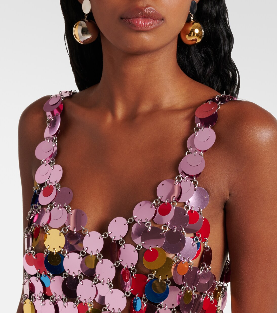 Top mit Pailletten | Rabanne