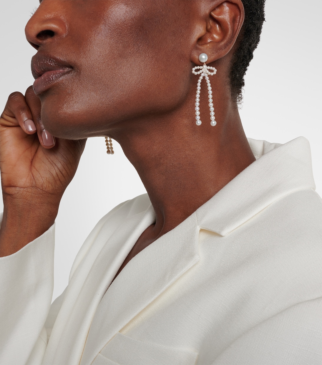 Boucles d'oreilles Rosette de Perles en or 14 ct et perles d'eau douce | Sophie Bille Brahe