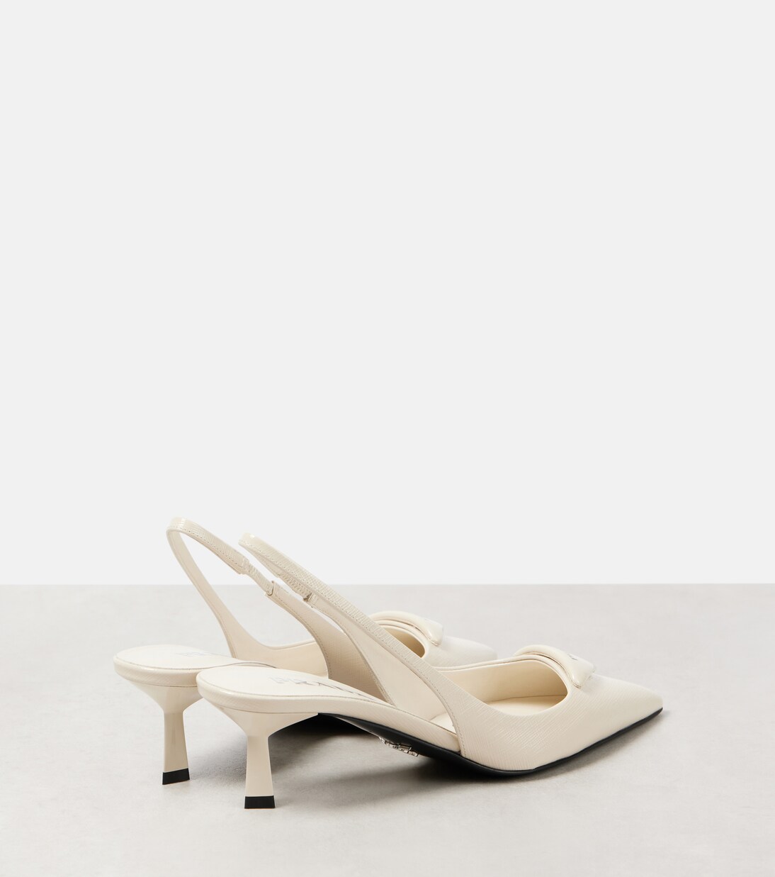 Patent leather slingback pumps | Prada