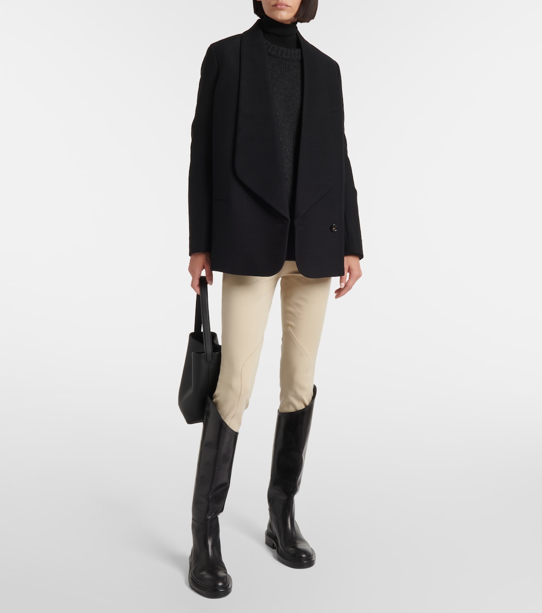 Schmale Hose Doris aus Twill | Loro Piana