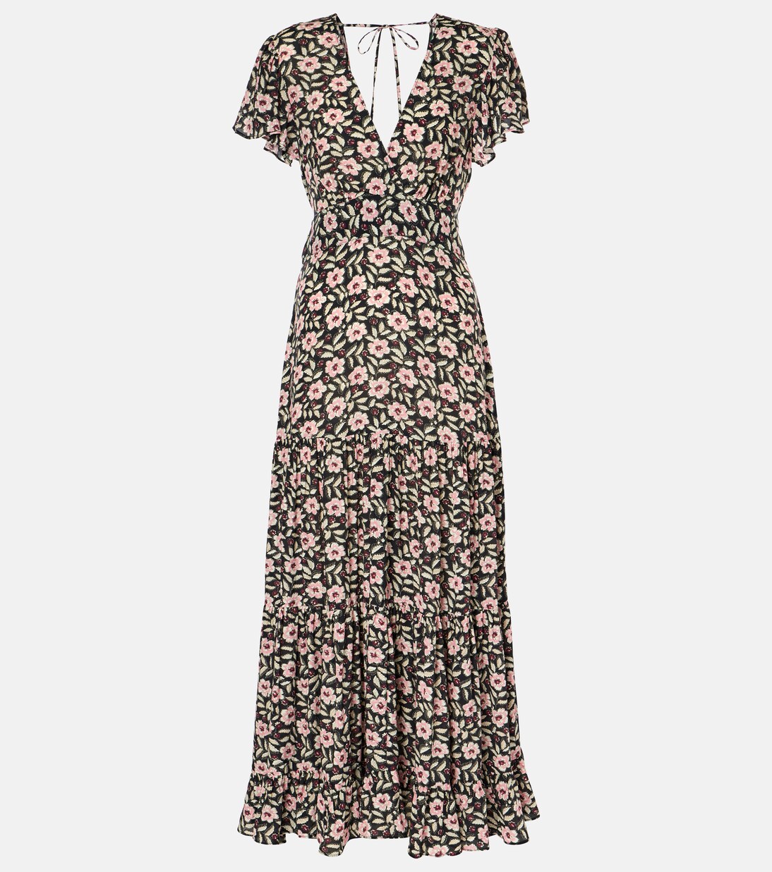 Robe longue Delicia à fleurs | Rixo