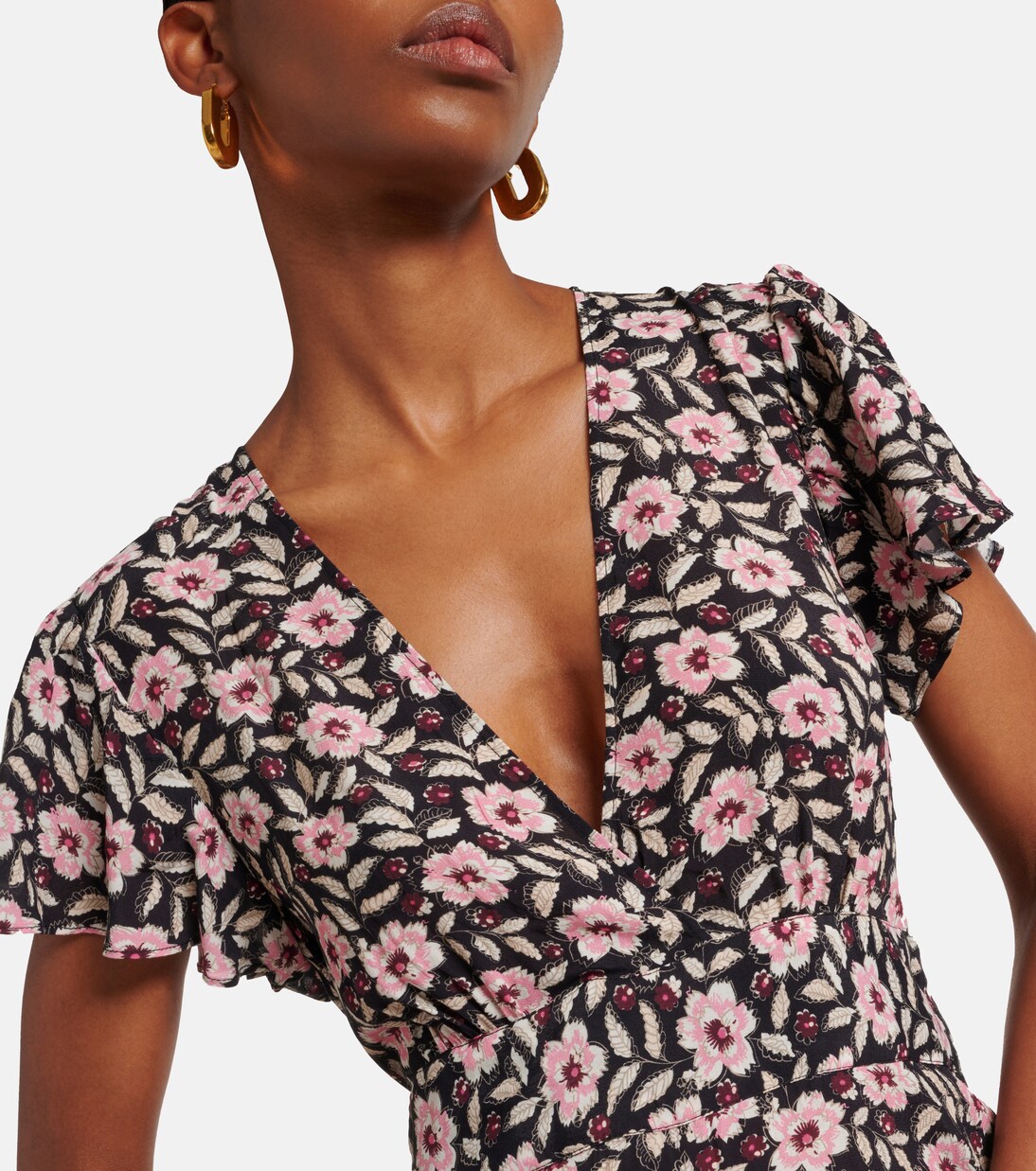 Robe longue Delicia à fleurs | Rixo