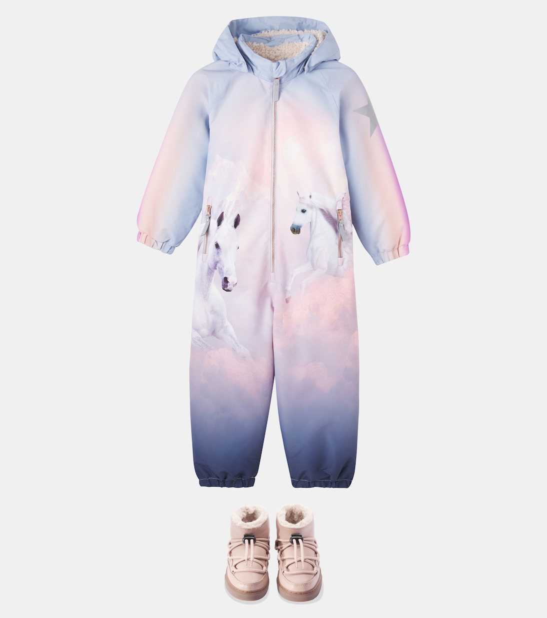 Schneestiefel Grape aus Lederimitat | Inuikii Kids