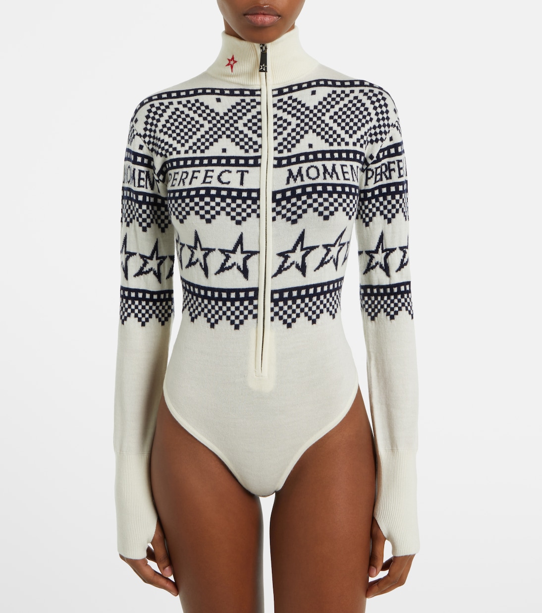 Wool intarsia bodysuit | Perfect Moment