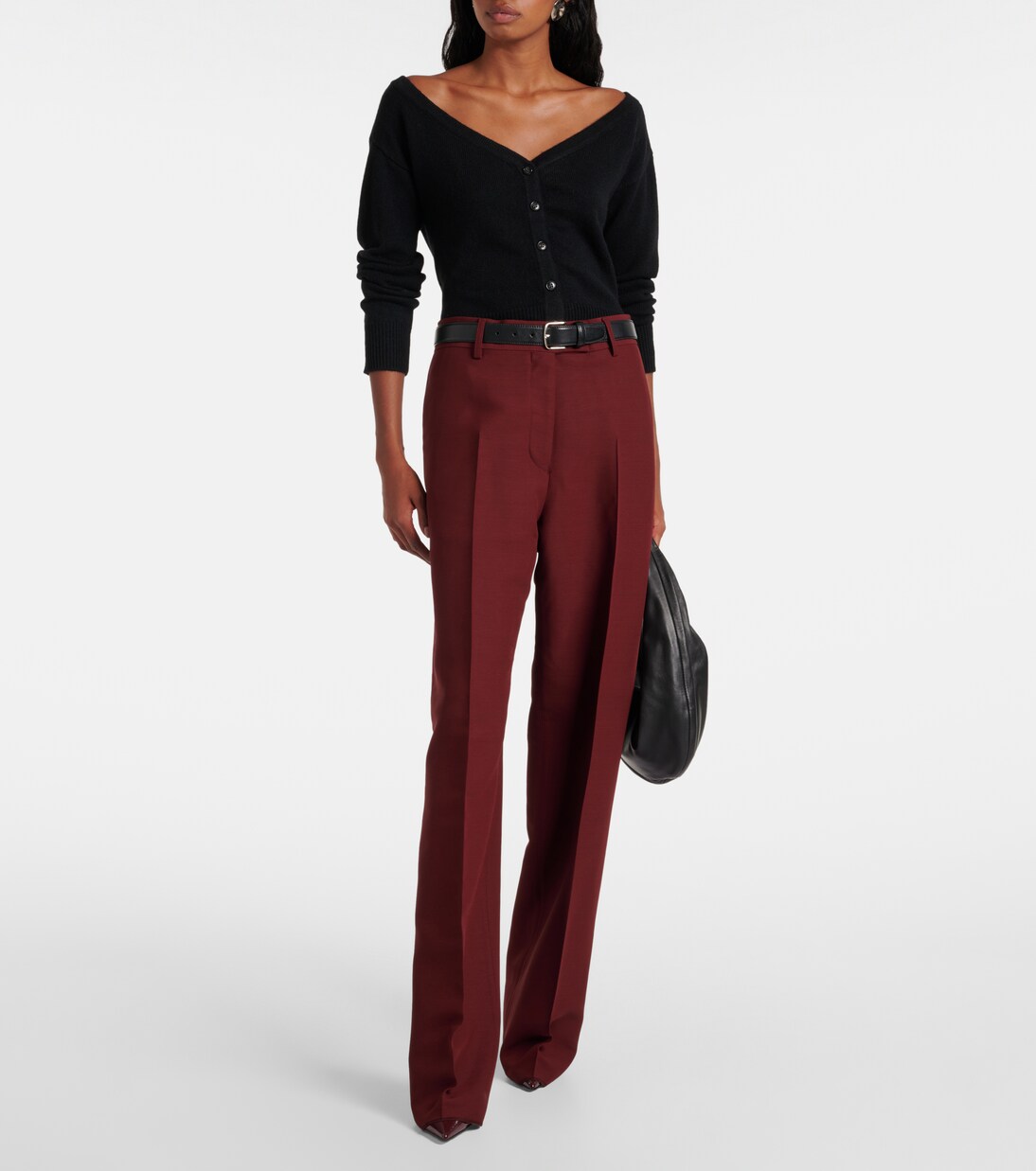 Beata off-shoulder cashmere cardigan | Lisa Yang